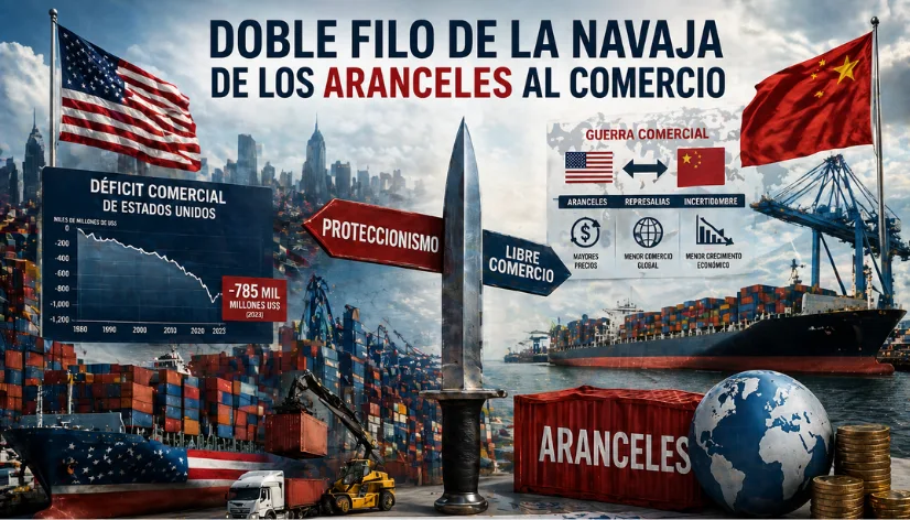 Aranceles al comercio y déficit comercial de Estados Unidos