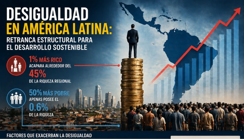 Desigualdad en América Latina y concentración de la riqueza.