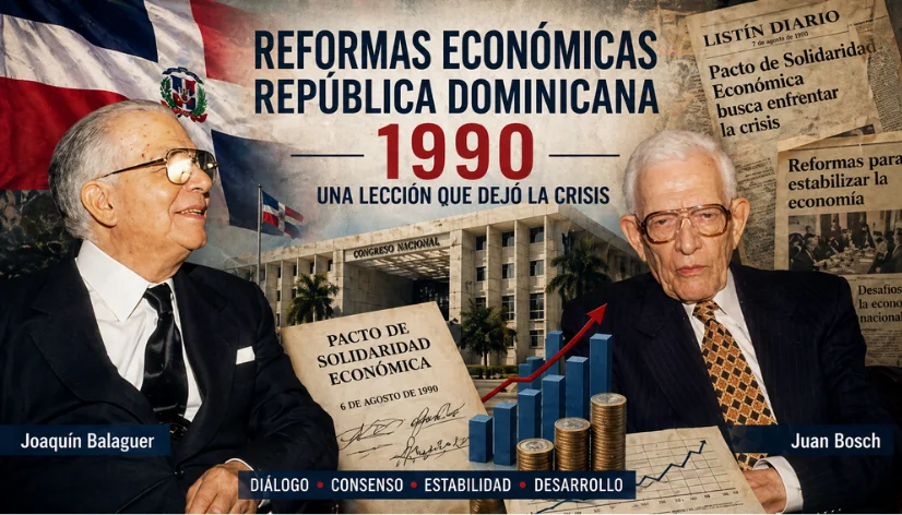 reformas económicas República Dominicana 1990 crisis económica historia