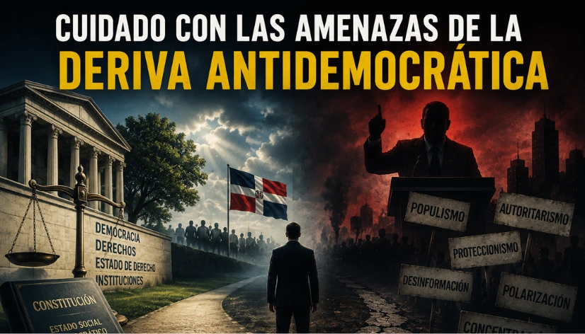 deriva antidemocrática populismo autoritarismo democracia liberal República Dominicana