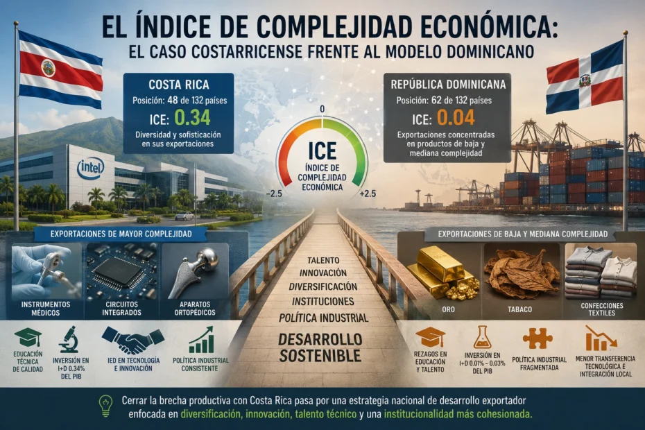 Indice de Complejidad Económica Costa Rica y República Dominicana