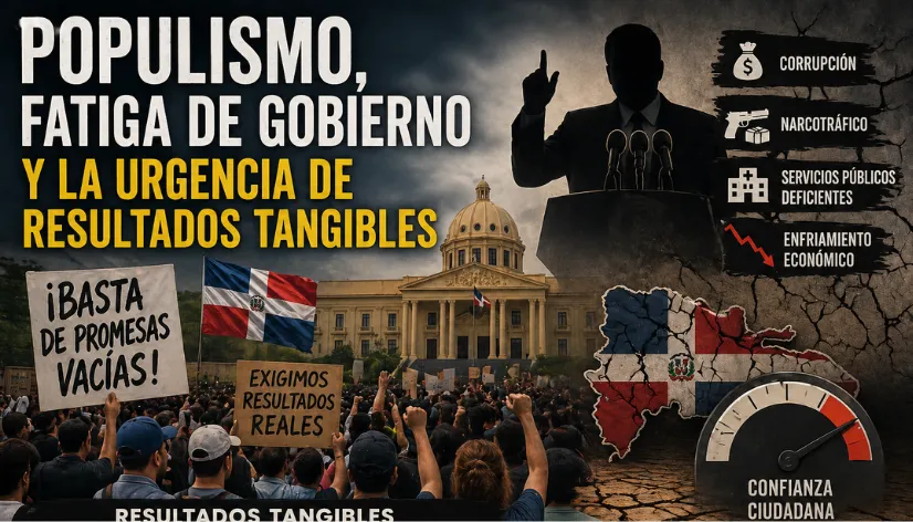 populismo en República Dominicana: crisis política gobernabilidad servicios públicos