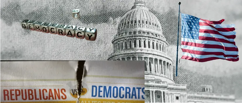 Polarización en Estados Unidos y crisis de la democracia estadounidense.