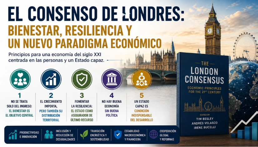 Consenso de Londres bienestar resiliencia política económica desarrollo sostenible